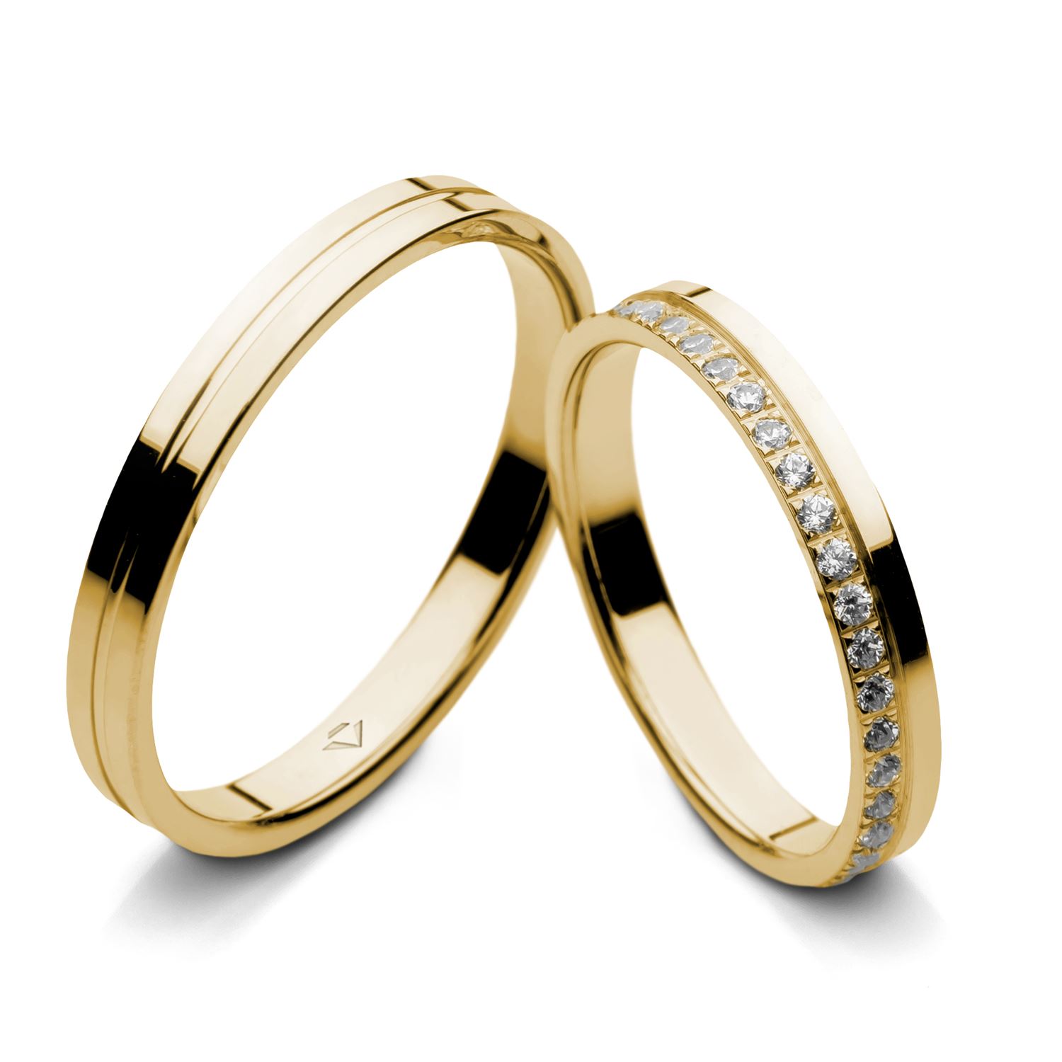 Snubní prsteny č. B-1566-3 B-1567-3-D2